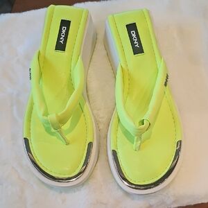 DKNY Platform Thong Sandal